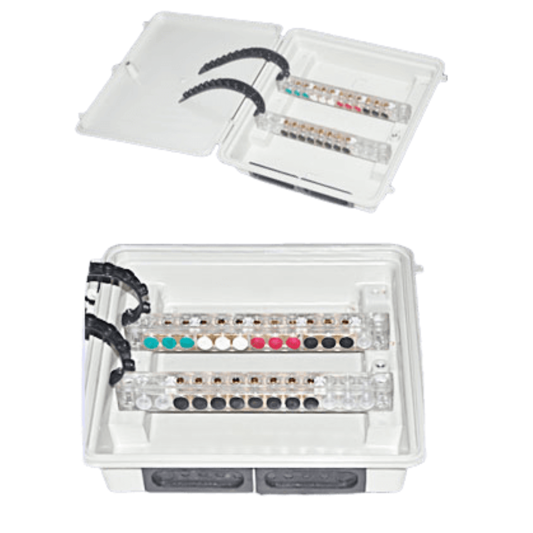 CAJA DERIVACIÓN Y CONEXIONES SELLADAS EN ACOMETIDAS DE REDES AÉREAS CDBS 380/220 9S TECNOSCAL1