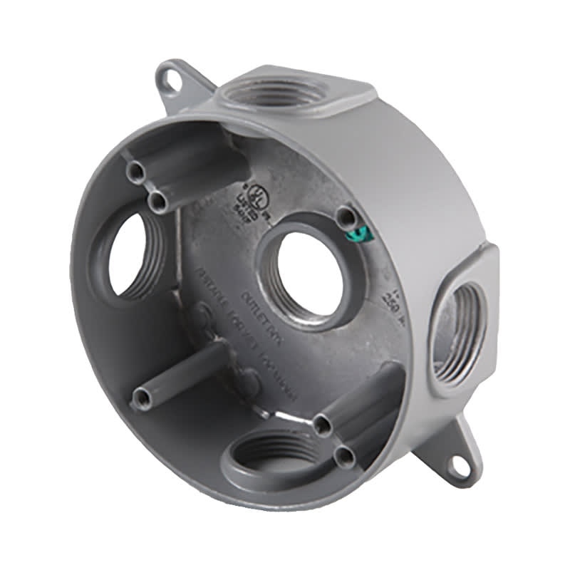 CAJA OCTAGONAL EN FUNDICION DE ALUMINIO CON CINCO ACCESOS 3/4'' S4-OCTXB075 SOLDEXEL