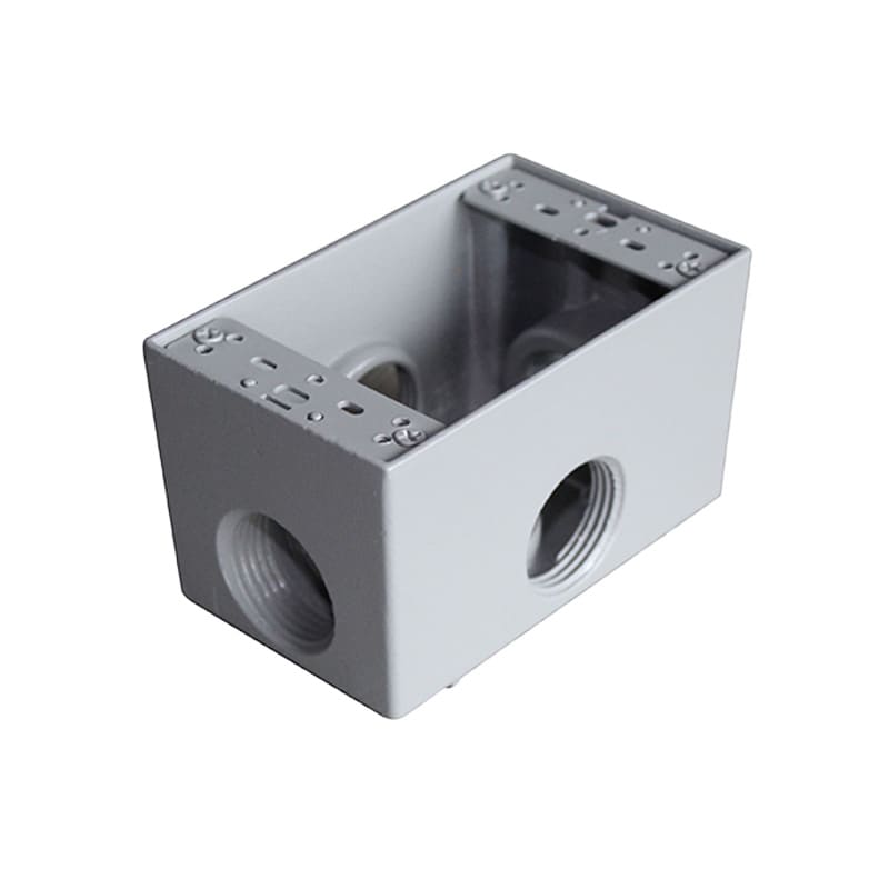 CAJA RECTANGULAR 5800 EN FUNDICION DE ALUMINIO CON CUATRO ACCESOS 3/4'' S4-CRX075 SOLDEXEL2