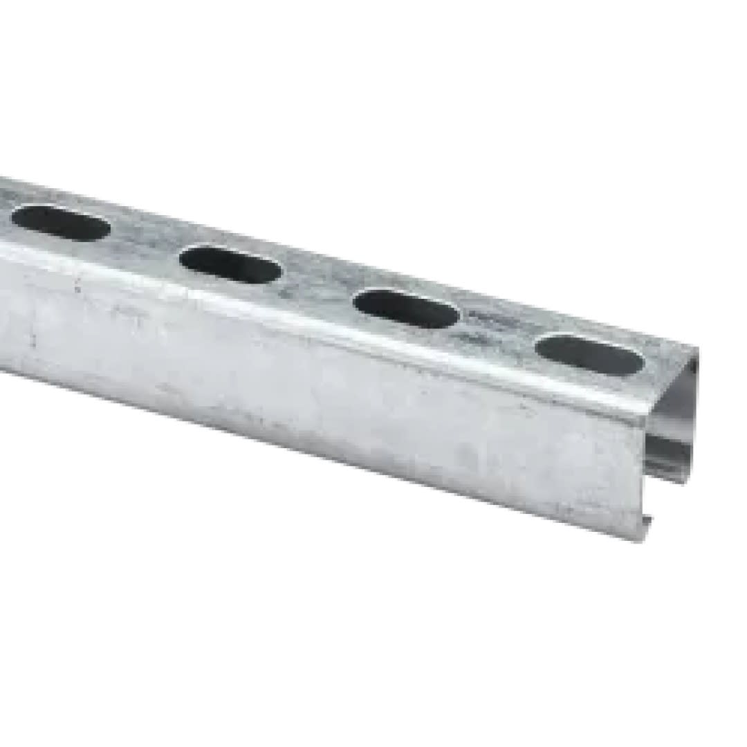 CANAL STRUT ALTO RANURADO ACERO 1-5/8''X1-5/8''X10FT E:26MM EG PROSTAR