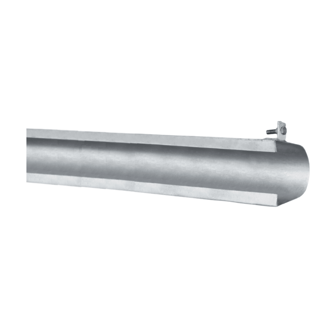 CANALETA GUARDACABLE TIPO U DE 2.40MT LONG 60MMX1/16