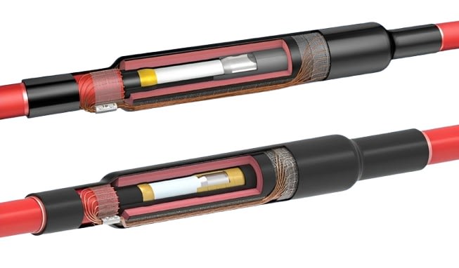 EMPALME TERMOCONTRAIBLE DERECHO TRIPOLAR 600-1000KCMIL 35KV HVS-3-3523S RAYCHEM