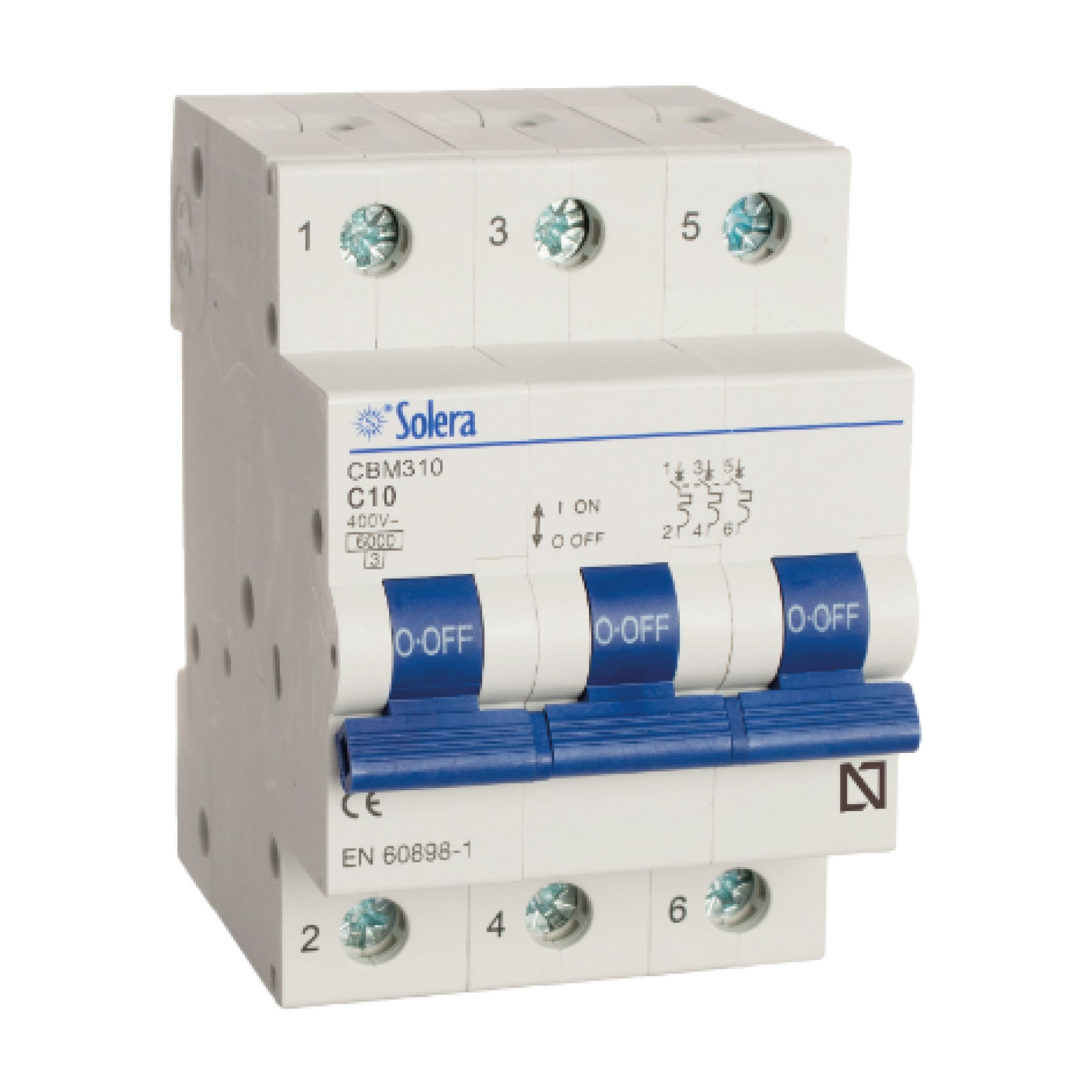INTERRUPTOR TERMOMAGNETICO 3X10A SOLERA1