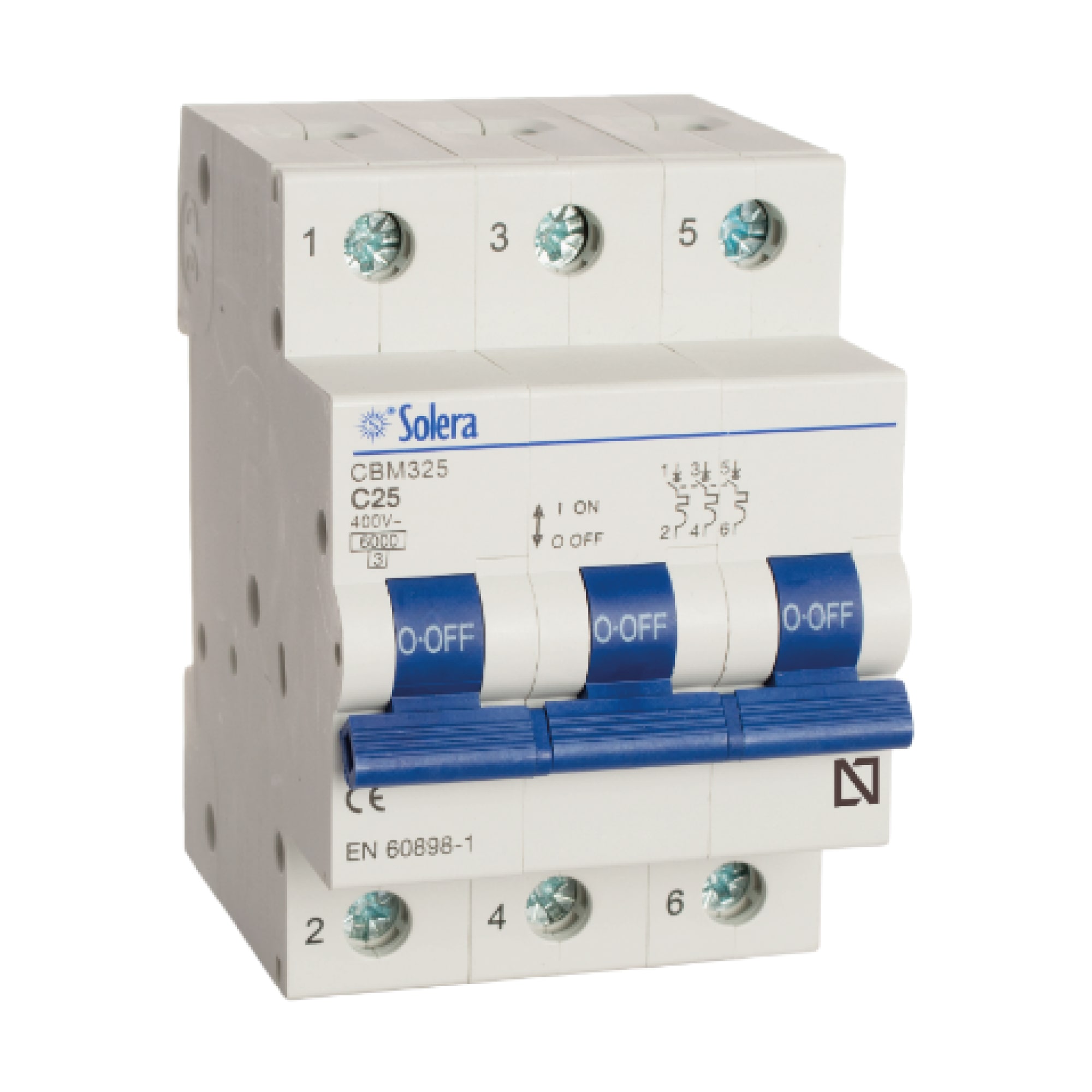 INTERRUPTOR TERMOMAGNETICO 3X25A SOLERA1
