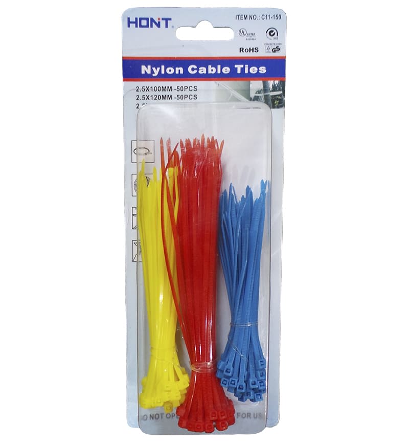 CINTILLOS DE SUJECION DE COLORES AZUL 2.5MM 50 UNID X CAJA C11-50 HONT1