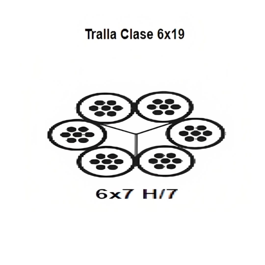 CABLE TRALLA CL 6X7H/7 3/4'' CAMESA1