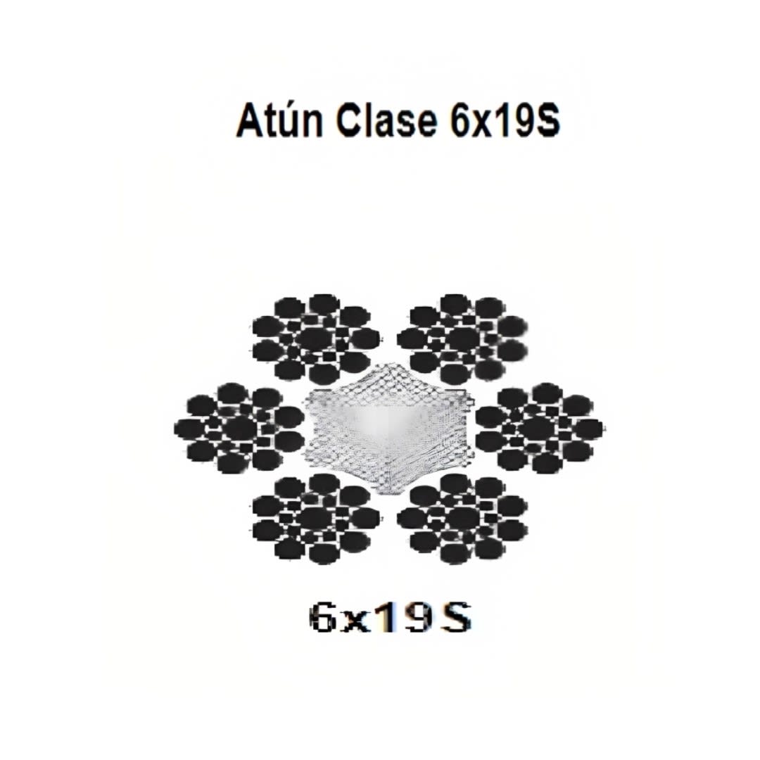 CABLE ATUN CL 6X19S A/F GALVANIZADO 9/16'' CAMESA