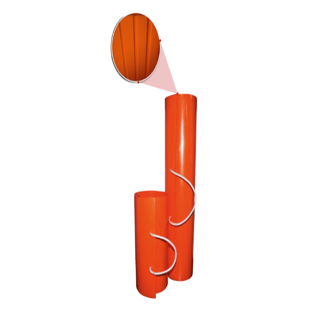 COBERTURA PROTECTORA D/POSTE Ø230 L=600MM 36KV (FASE-FASE) ROT5048-3 SOLUCAO EQUIPAMENTOS