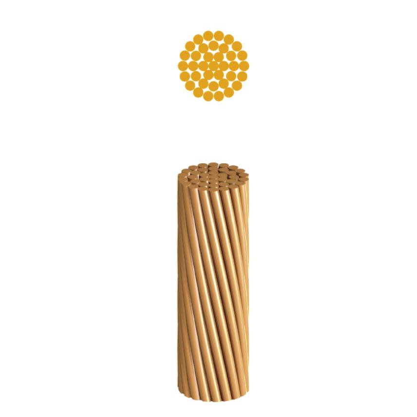 CABLES DE COBRE BLANDO DESNUDO 6AWG P00006579-1 INDECO