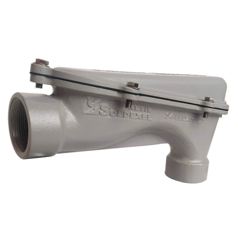 CODO DE 90 GRADOS LBD EN ALUMINIO PARA INTEMPERIE 1-1/2'' S4-LBD150 SOLDEXEL