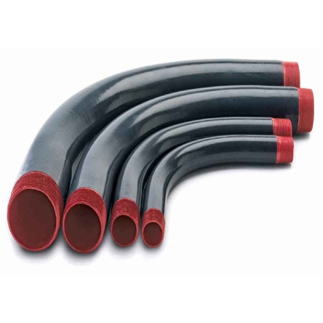 CODO ANTIEXPLOSIVO H-H AL. Ø3/4''X90° REVESTIDO DE PVC CL1 DIV1&2 ETL/UL DOMEX BOND ROJO