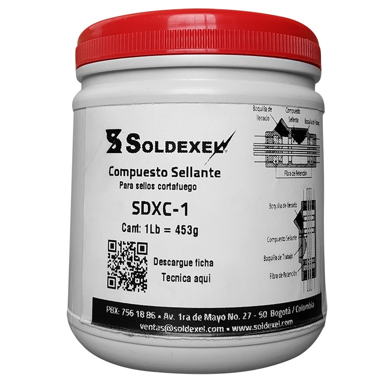 COMPUESTO SELLANTE RIGIDO 1LB SDXC-1 SOLDEXEL1