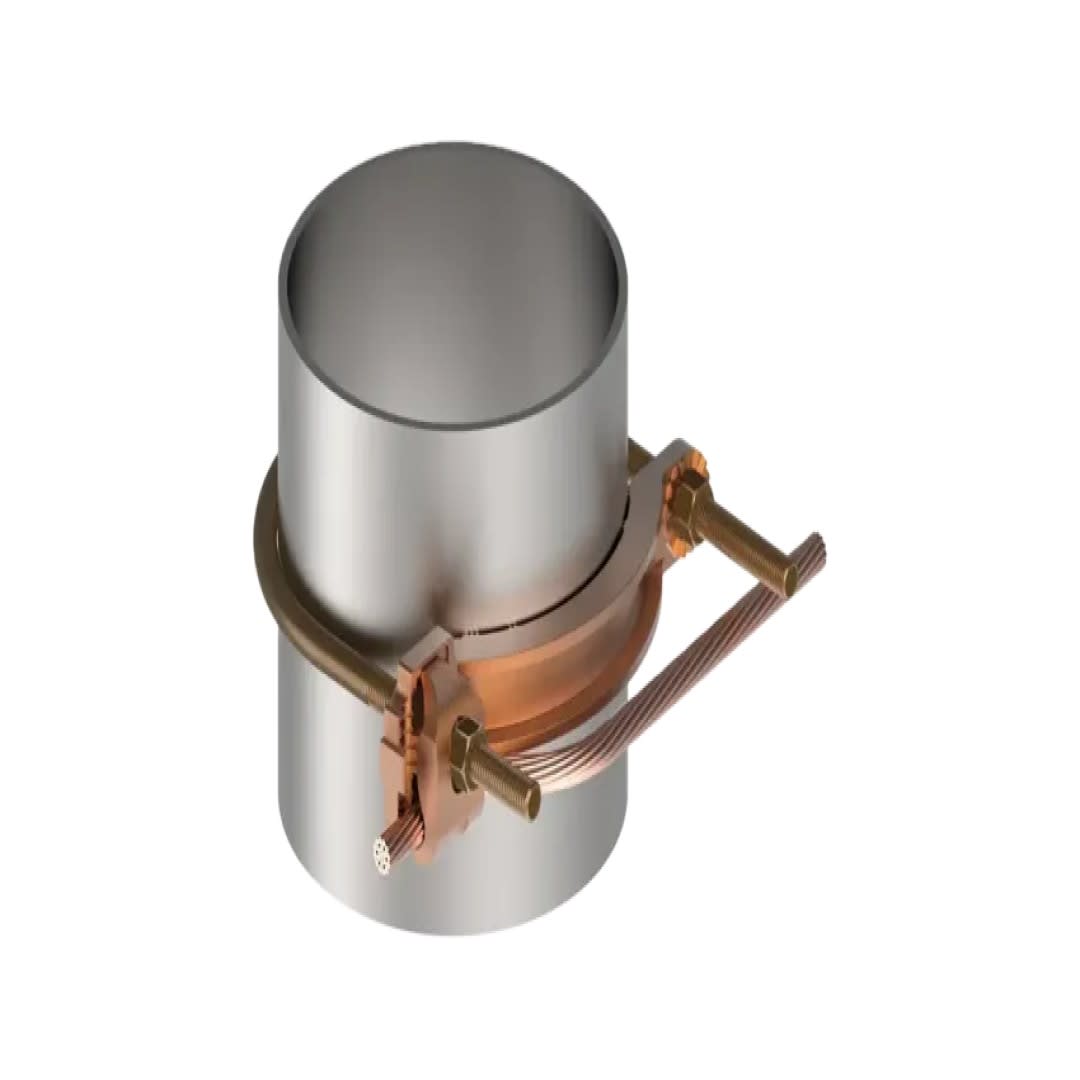 CONECTOR TIERRA P/CABLE 4AWG-4/0AWG A TUBO 6'' PERN 3/8'' UL BURNDY3