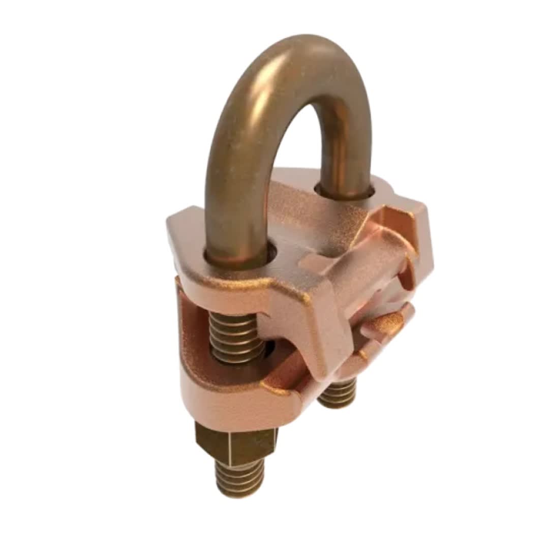 CONECTOR TIERRA CU P/CABLE 4AWG-2/0AWG A TUBO 3/8'' Ø5/8''-3/4'' UL BURNDY