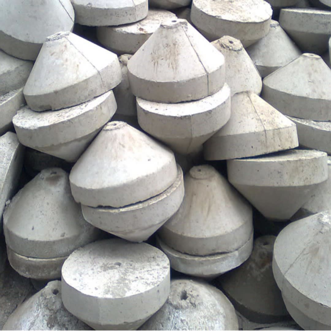 ZAPATA CONCRETO ARMADO VIBRADO 0.40X0.20MM TIPO CIRCULAR P/VIENTO UNIVERSAL NACIONAL