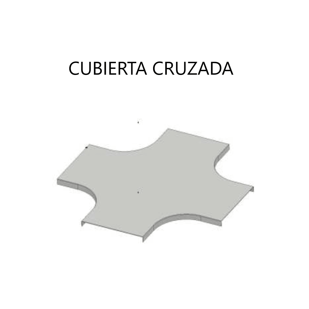 CUBIERTA CRUZADA GALV. CALIENTE 250MM ARAGCU VM1