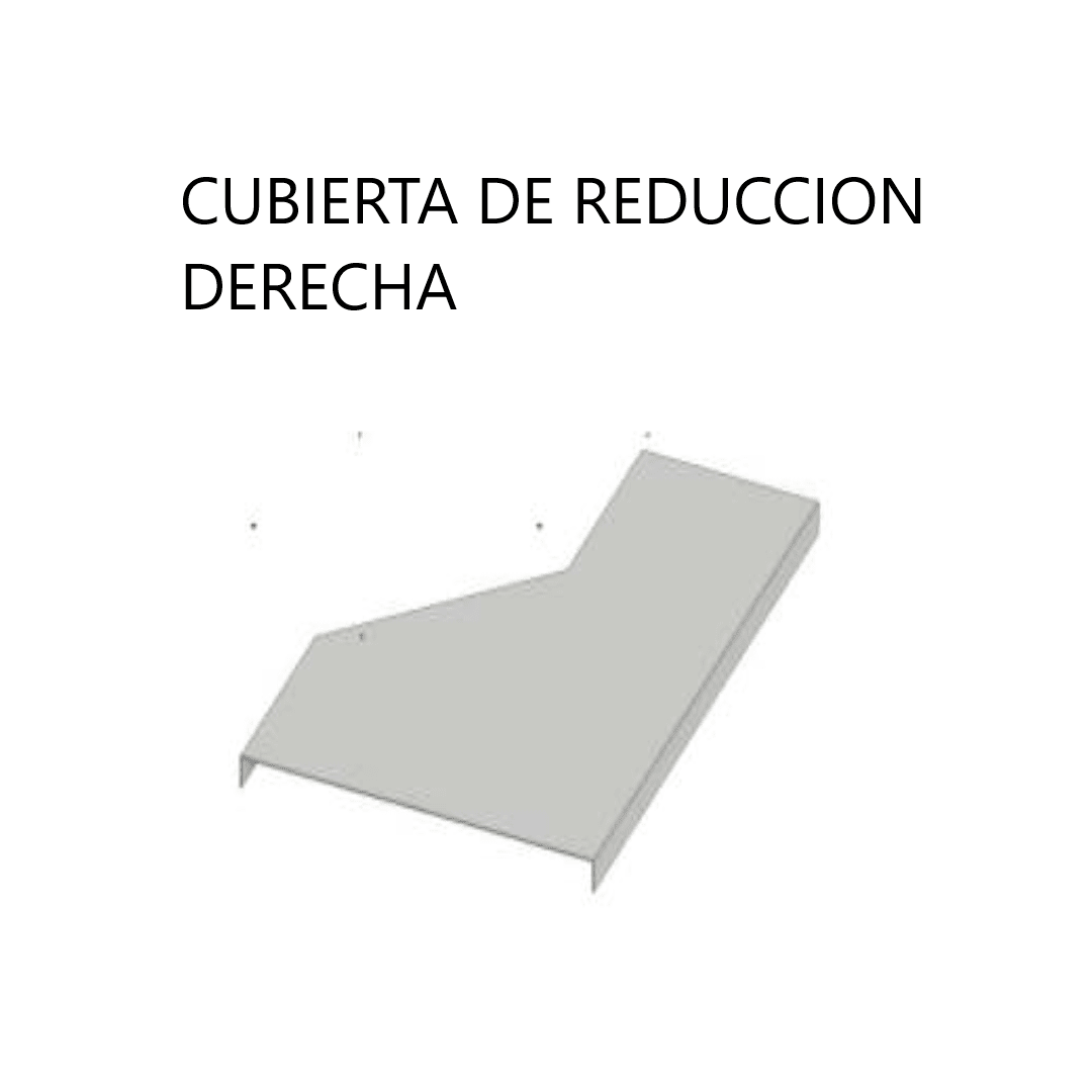 CUBIERTA DE REDUCCION DERECHA GALV. CALIENTE 700MM ARAGCU VM1