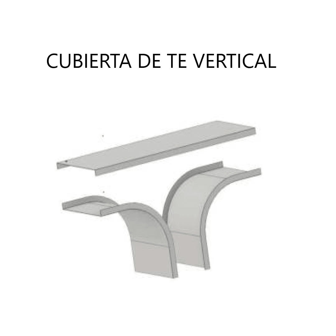CUBIERTA DE TEE VERTICAL GALV. CALIENTE 100MM ARAGCU VM