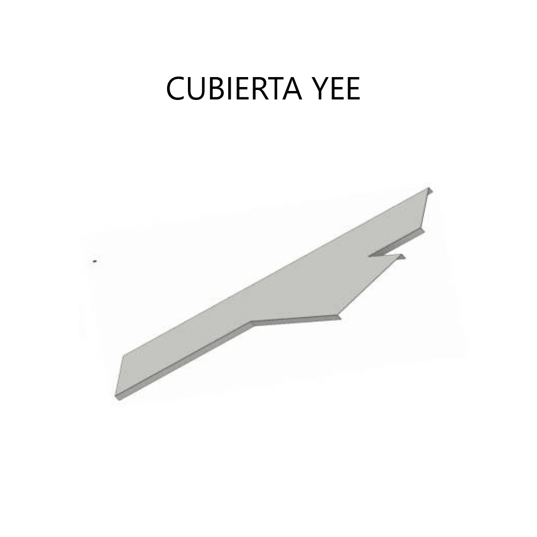 CUBIERTA YEE GALV. CALIENTE 900MM ARAGCU VM1
