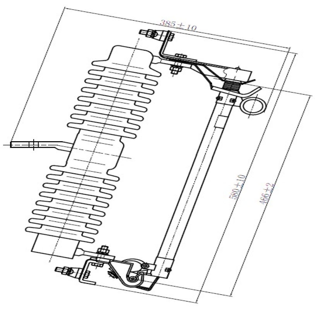 SECCIONADOR CUT OUT CERAMICO 36-38KV 100A 170KVBILL TANHO2