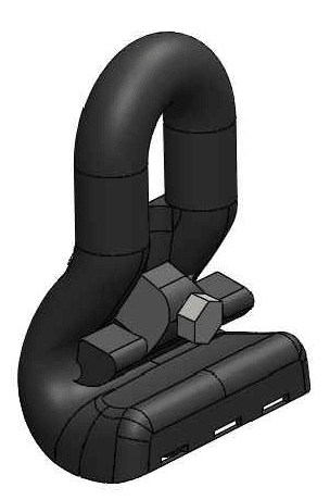 GRAPA DE SUSPENSION PLASTIFICADO PARA CABLE AUTOPORTANTE DE 25-70MM D1GR1301 ARAGCU BT1