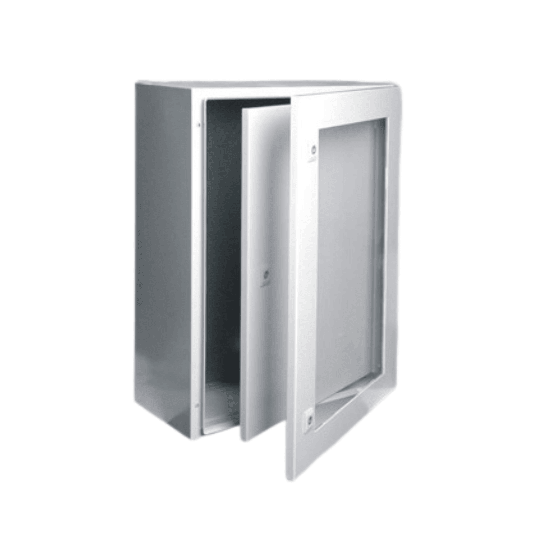CAJA METALICA PUERTA PLEXI+PUERTA INTERIOR IP66 (HIMEL STIP3 420) 300X400X200MM ARAGCU VM