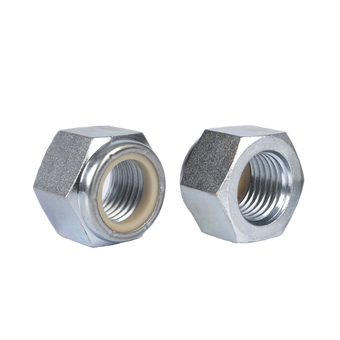 TUERCA HEX C/SEGURO NYLON 1'' ZINCADO ARAGCU OUTLET1