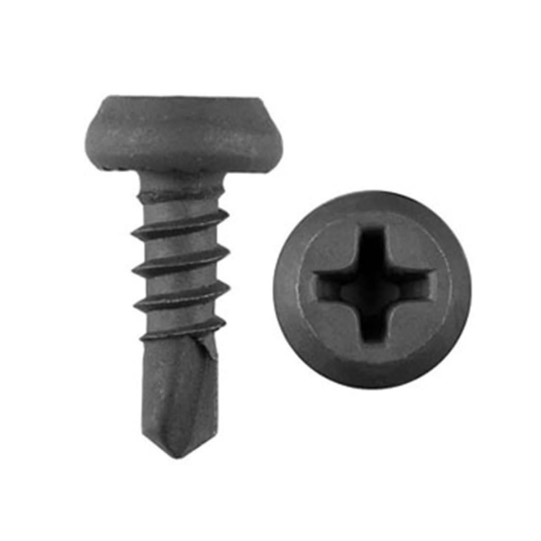 TORNILLO PAN FRAMING PHILLIPS AUTOPERFORANTE P/BROCA NEGRO 7/16'' ARAGCU OUTLET
