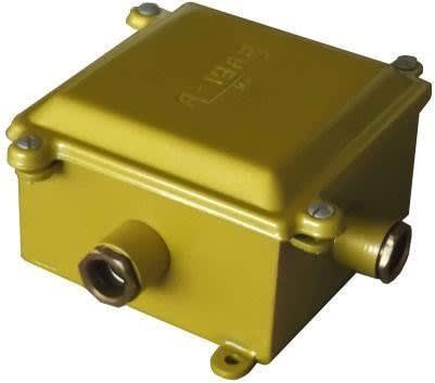 CAJA HERMETICA DE BRONCE 105x105x60 mm DE 4 SALIDAS IP66 CDC/P4 PBR AIBAR