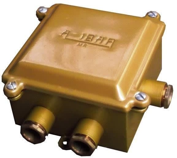CAJA HERMETICA DE BRONCE 150x105x60 mm DE 6 SALIDAS IP66 CDC/P6 PBR AIBAR