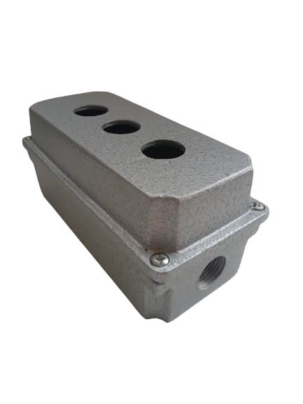 INTERRUPTOR INDUSTRIAL PUSH BUTTON 22 mm DE 3 PULSADORES IRP/3 IRP/3C AIBAR