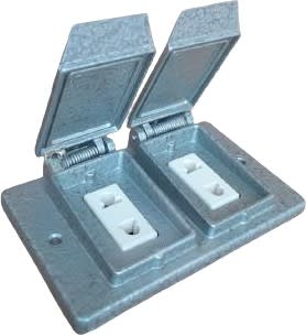 TOMACORRIENTE INDUSTRIAL DOBLE P/EMPOTRAR 15A TED/15 AIBAR
