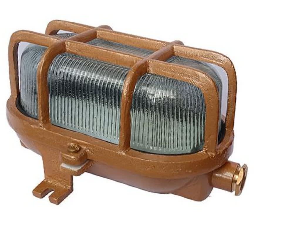 FANAL OVAL DE 100W DE BRONCE HERMETICO IP66 NO INCLUYE LAMPARA FOT/H100 BR AIBAR