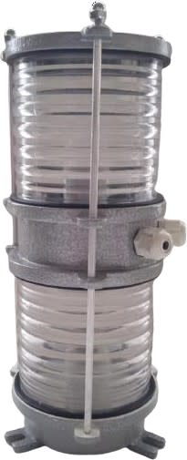 FANAL DE NAVEGACION DOBLE DE 360°/225/135º/112.5º HERMETICO IP56 NO INCLUYE LAMPARA FNT/D150 AIBAR