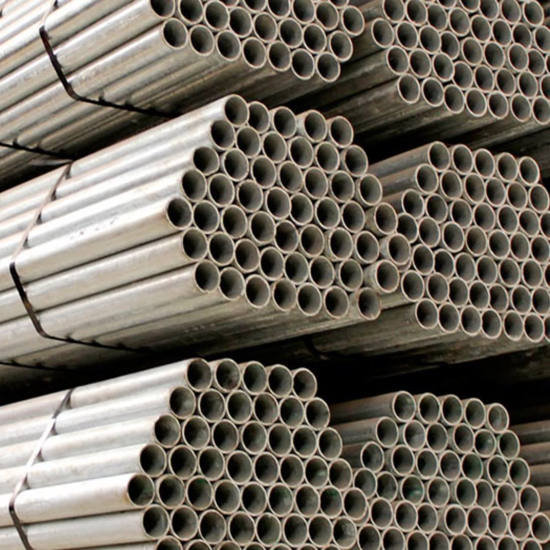 TUBOS REDONDOS GALVANIZADOS LAC A500 4''X4.5MMX6MT ACERO IMPORTADO