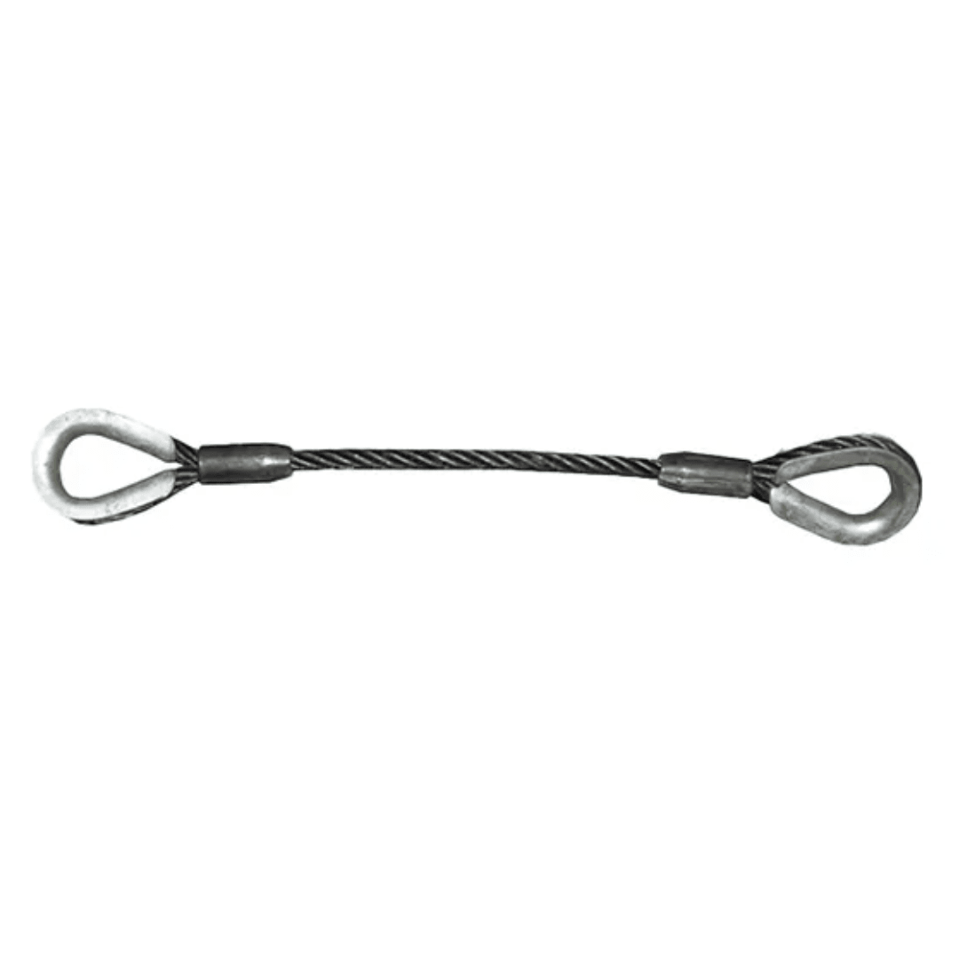 ESTROBO DE CABLE DE ACERO OJO GUARDACABLE 1 1/8''X5MTS AMERICAN BULL