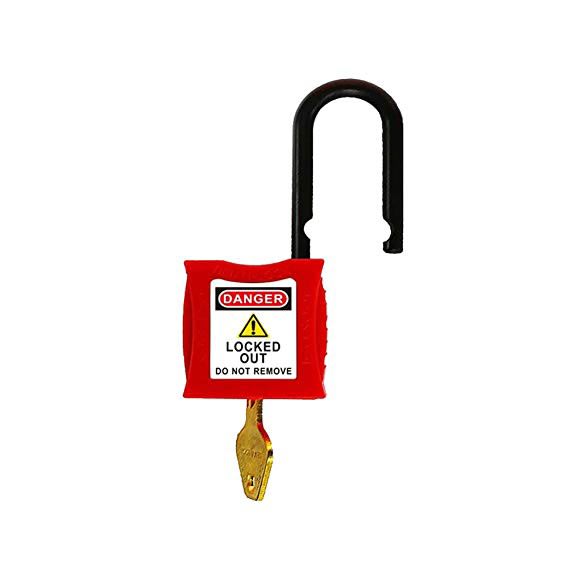 CANDADO CON ARCO DE NYLON 1-1/2'' COLOR ROJO 202RED BEIAN-LOCK3