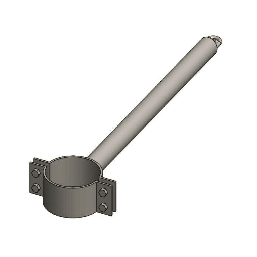 CONTRAPUNTA 800X1-1/2''X140MM ABRAZ. REGULABLE GALV CALIENTE D1BR0193 ARAGCU RT