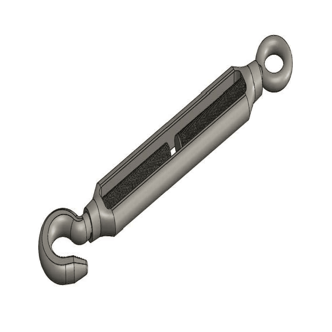 TEMPLADOR TIPO OJO GANCHO DE F°G° 5/8''X250MM D1TE0000 ARAGCU RT1