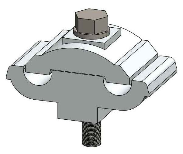CONECTOR DOBLE VIA ALUMINIO DE 1 PERNO 16-70/16-70MM M1C00115 ARAGCU FO