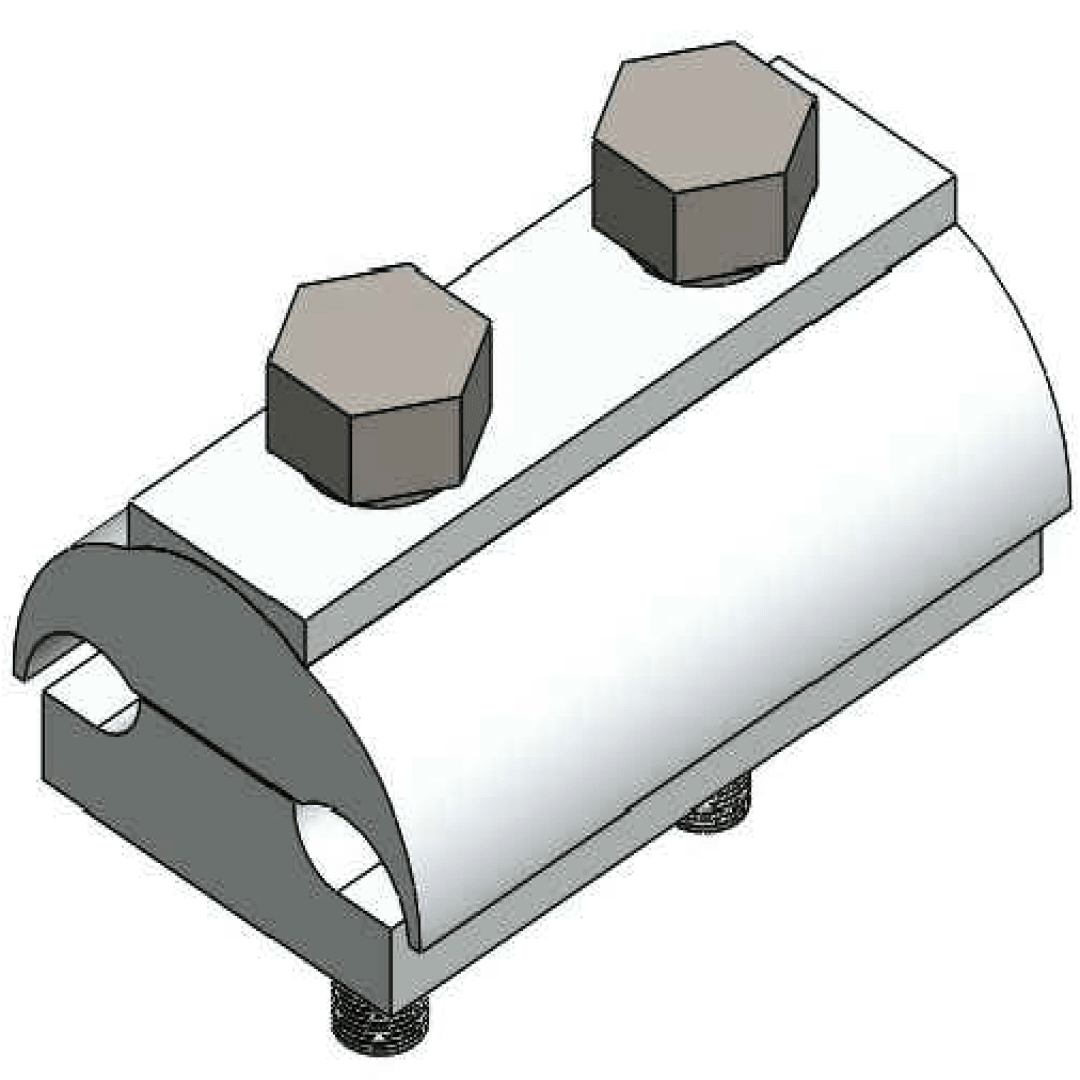 CONECTOR DOBLE VIA ALUMINIO DE 2 PERNOS 16/150-16-150MM M1C00111 ARAGCU FO