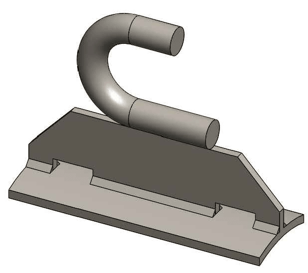 PLANCHA GANCHO DE F°G° 150X83MM 5/8'' D1PN0200 ARAGCU FO1