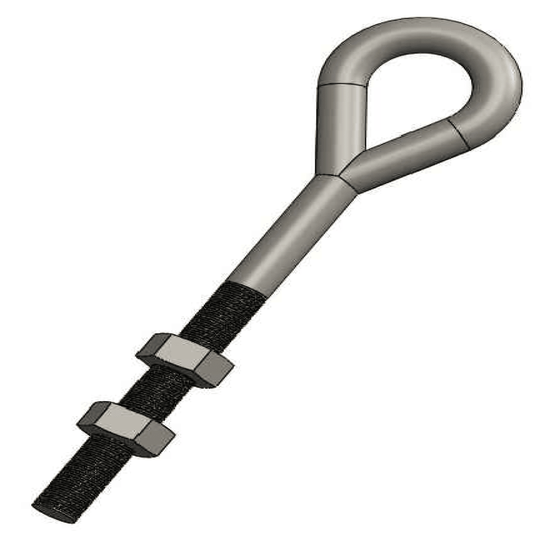 PERNO OJO OVALADO DE F°G° 5/8''X254MM D1PE1101 ARAGCU RT