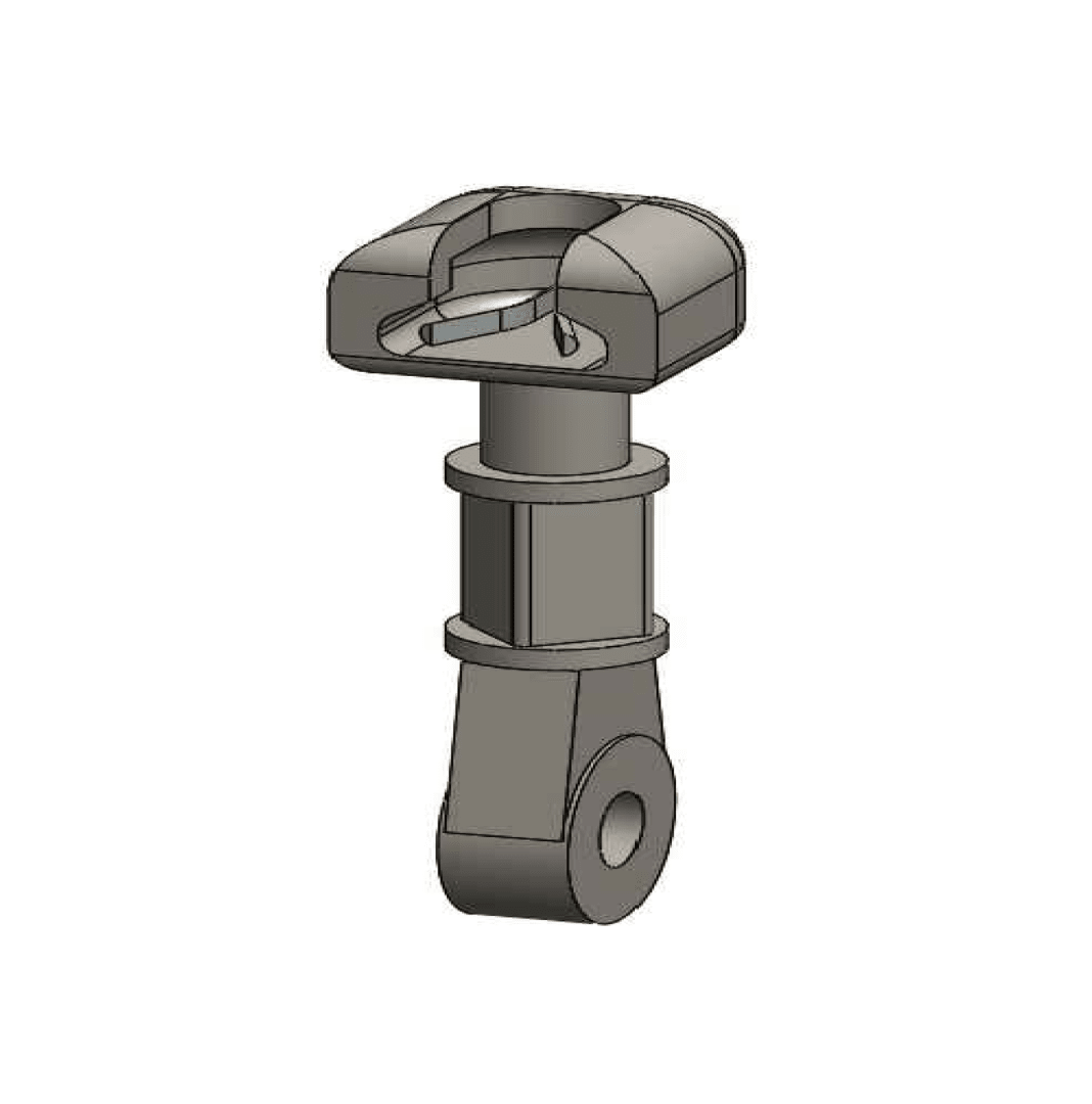 ADAPTADOR CASQUILLO OJO LARGO (I) DE A°G° 16.5X98X19.5MM 70KN M1AD0301 ARAGCU MT1