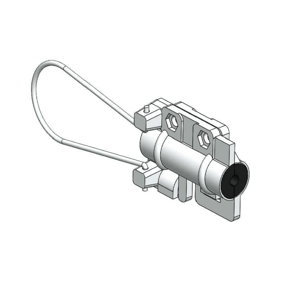 GRAPA DE SUSPENSION TIPO CAYMAN PARA 3 CONDUCTORES 70X145MM M1GR1500 ARAGCU FO1