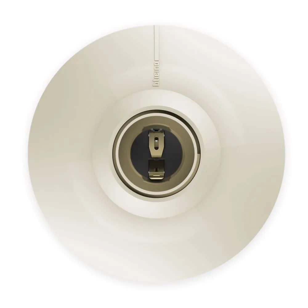 WALL SOCKET (BASE + TAPA) 100W E-27 MARFIL BTICINO