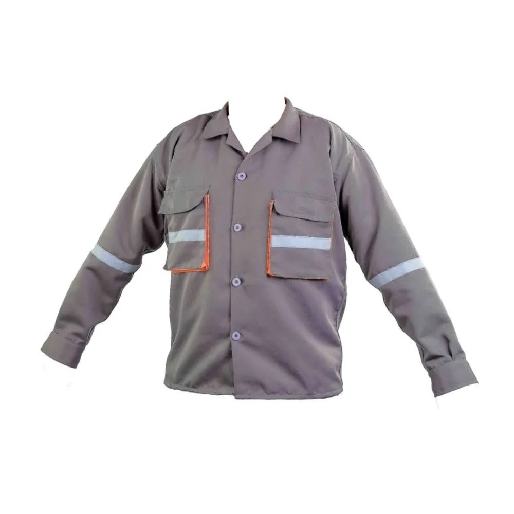 CAMISA DE TRABAJO DRILL TEC PLOMO NARANJA - TALLA L WERKEN