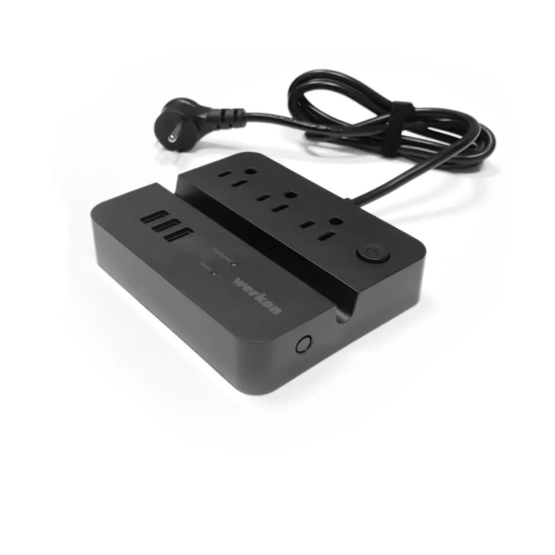 SUPRESOR DE PICOS CUBE 3 TOMAS 3 USB WERKEN