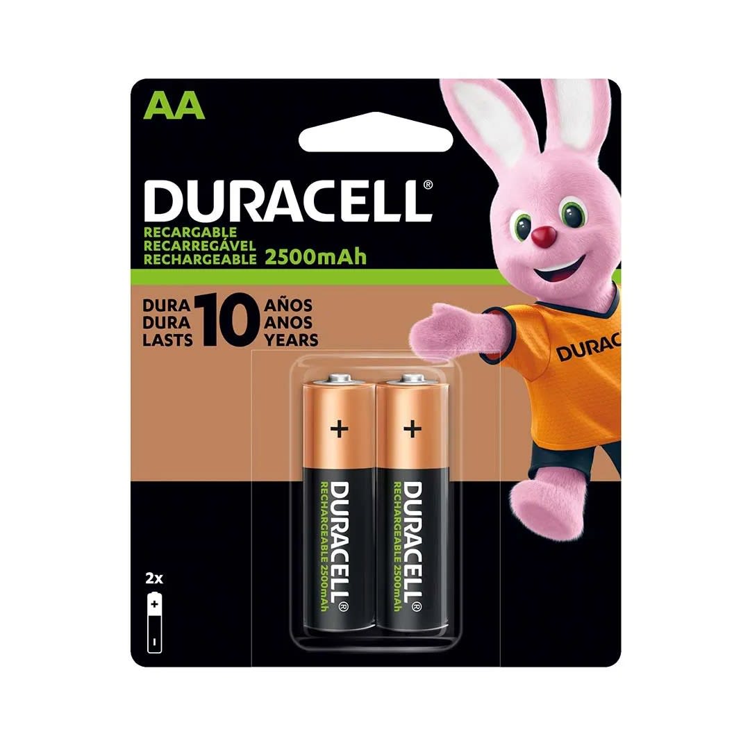 PILA RECARGABLE AAX2 VERDE NIMH 1.2V DURACELL