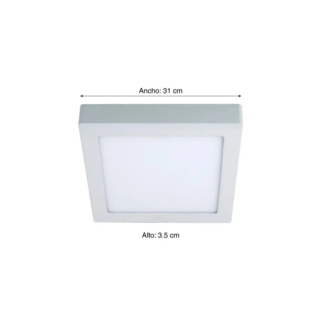 DOWNLIGHT CUADRADO 24W LUZ CALIDA ORANGE